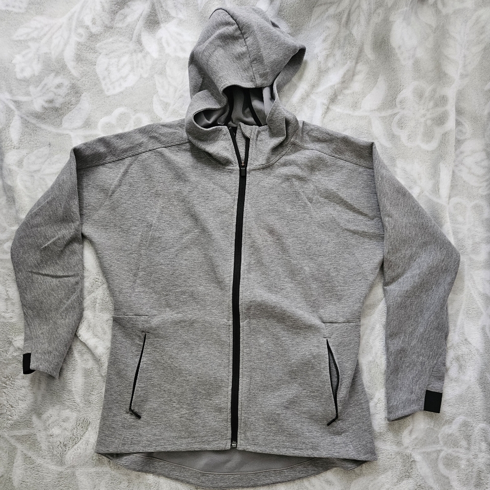 Athleta Gray Zip-Up Hoodie